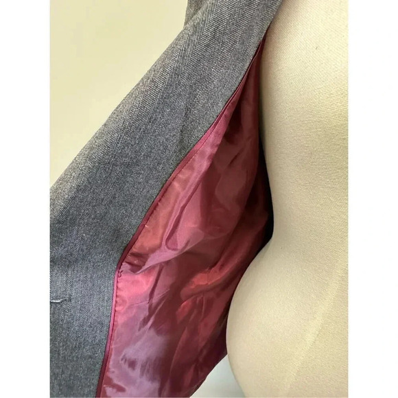 CALVIN KLEIN Womens Gray Suit Jacket Petites Size: 10 - Picture 7 of 15